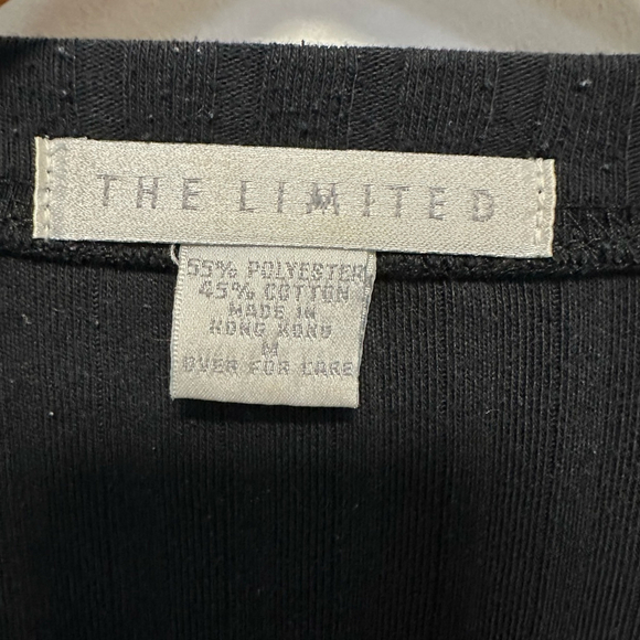 The Limited Long Sleeve Sweater Top Size Medium Black Women’s - Picture 9 of 10